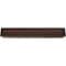 Ekena Millwork 2-Sided (L-beam) Hand Hewn Endurathane Faux Wood Ceiling Beam, Premium Mahogany, 12"W x 4"H  x 24'L BMHH2C0120X040X288ZM - alternate 2
